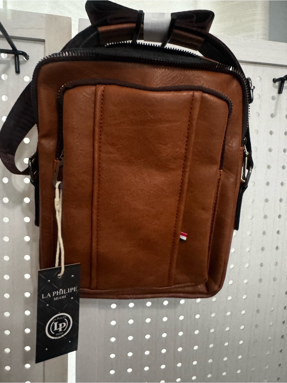 Brown Leather Crossbody Bag for Women
